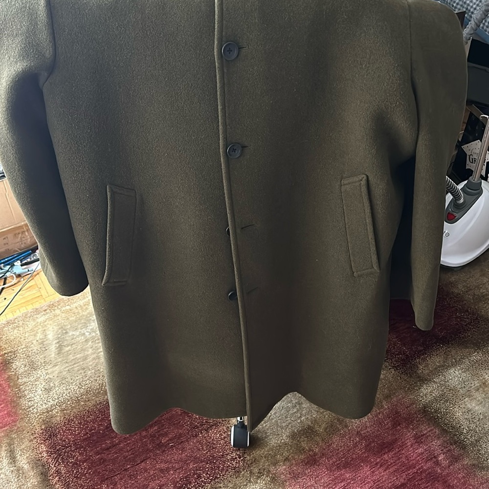 Men’s wool Over coat 3XL olive green